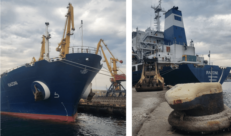 Перше судно з зерном вирушило із порту України