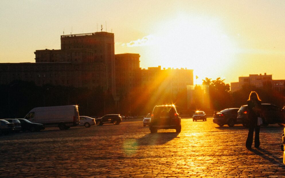 Sunset in Kharkiv
