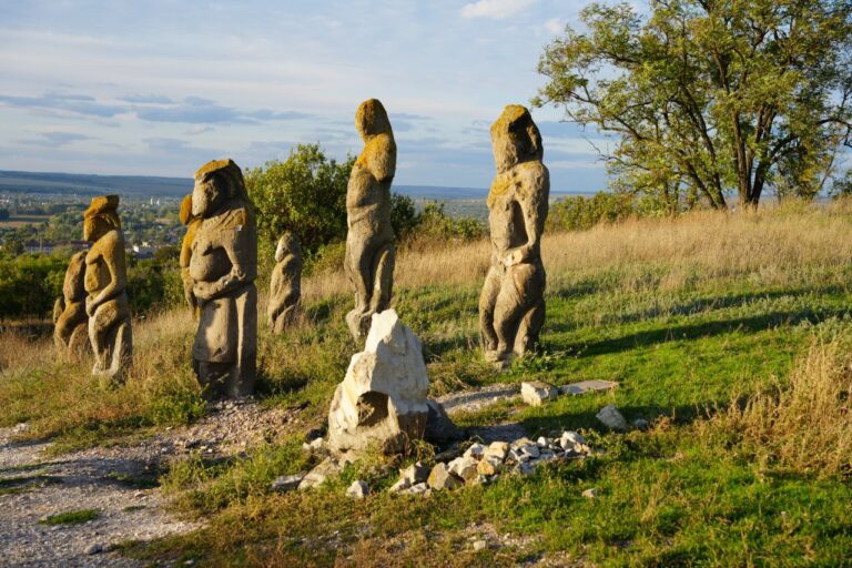 Cumans Stone Women of IX-XIII Centuries Destroyed Near Izium