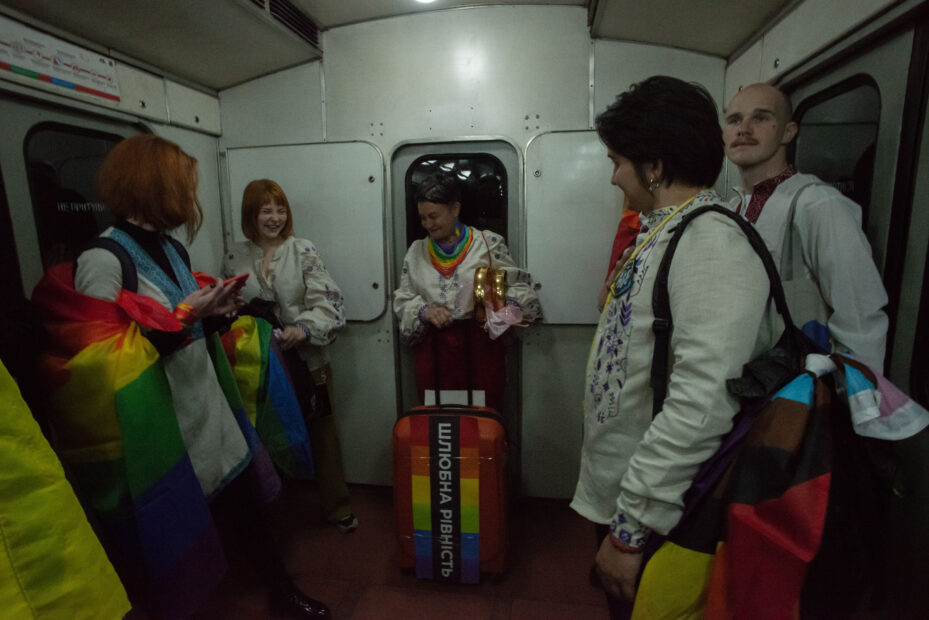 Pride activists in Kharkiv