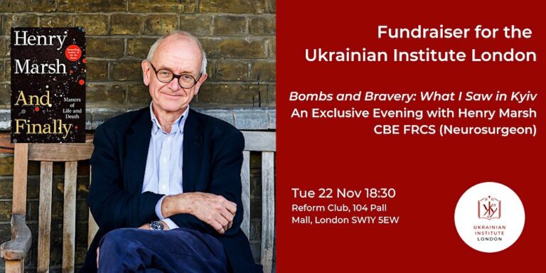 Henry Marsh to Speak about Ukraine in London