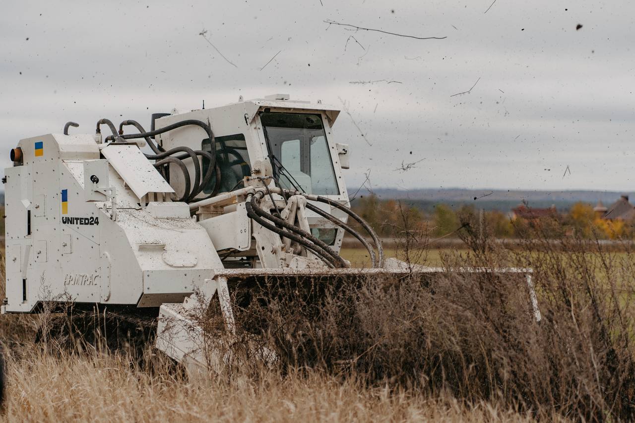 machine for demining Kharkiv Oblast