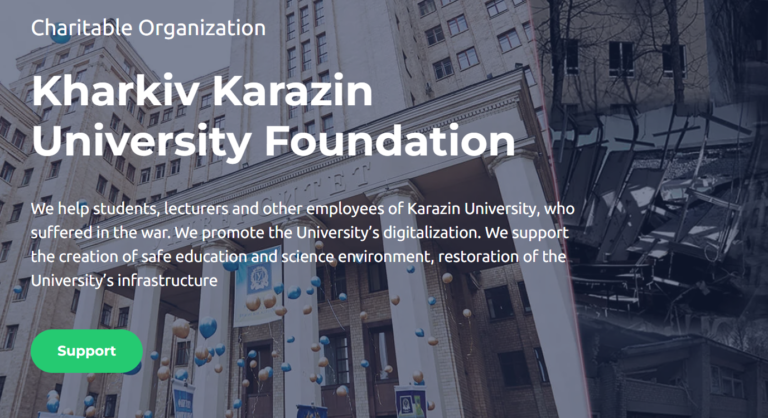 Education Despite the War: Kharkiv Karazin University Opens Foundation