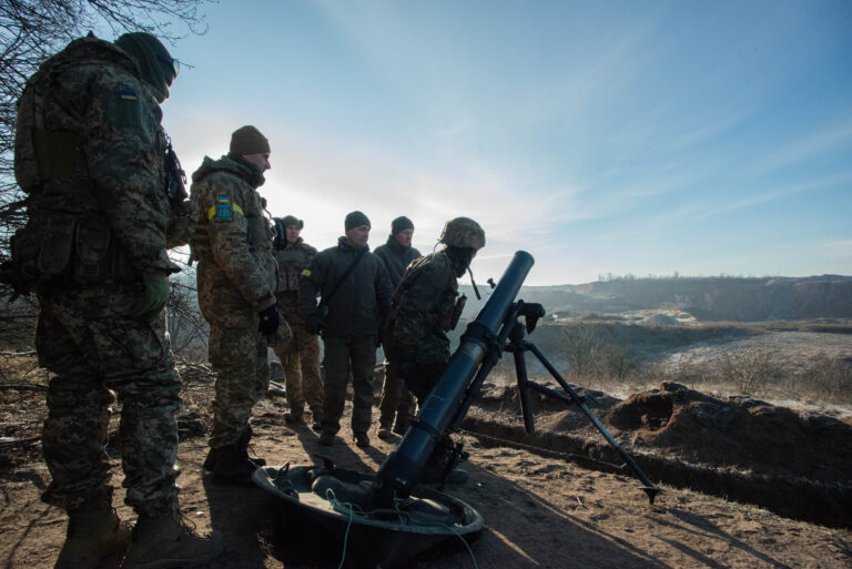 “Everything is different on the battlefield.” Mortar Crew Training in Kharkiv Oblast