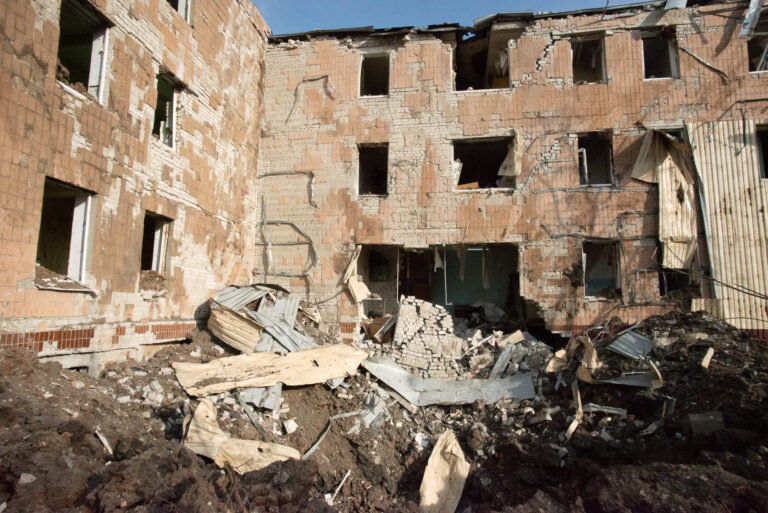 Russian Missile Strike on 15 March: a Damaged School in Kharkiv