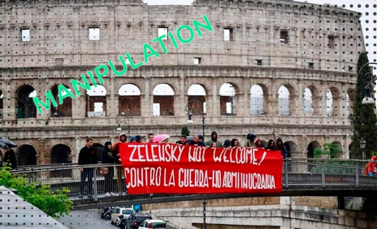 Маніпуляція. Жителі Риму зустріли Зеленського акцією протесту