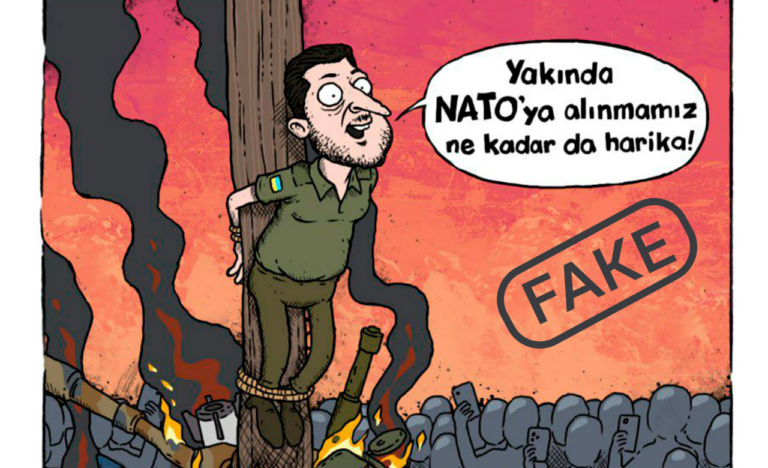Фейк. «Як чудово, що нас скоро приймуть до НАТО!»: нова обкладинка Le Man