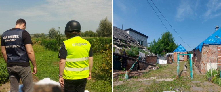 На Харківщині ексгумували тіло чоловіка, в будинок якого торік влучив снаряд