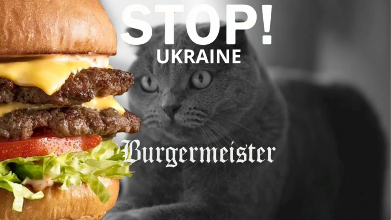 Фейк. У рекламі німецької бургерної закликають перестати говорити про Україну