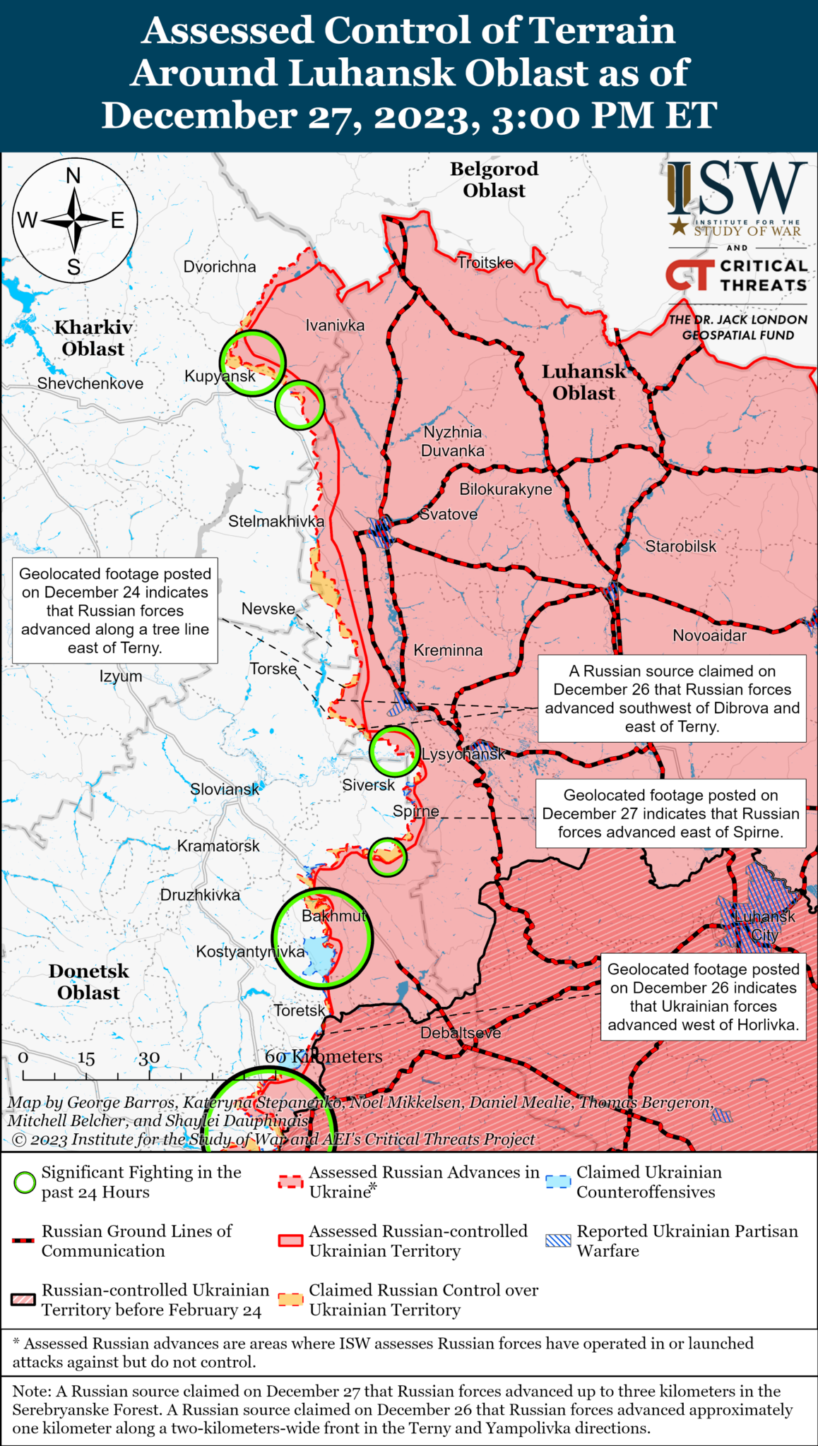 Russian Forces Continued Positional Fighting Along Kupyansk-Svatove ...