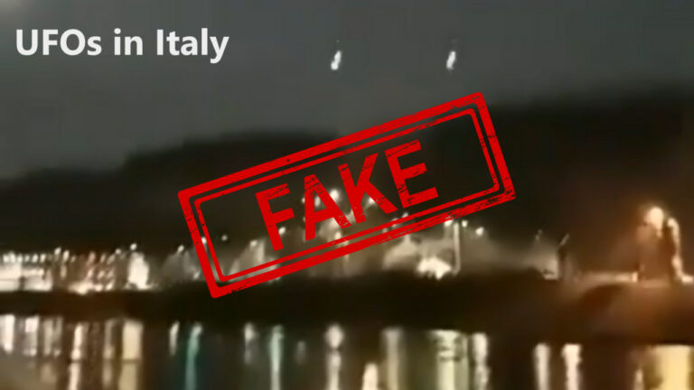 Фейк. НЛО в Італії