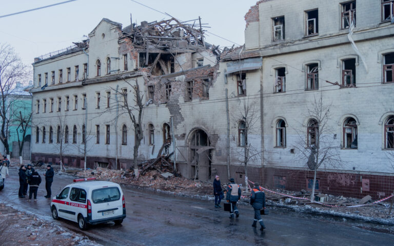 In Photos: Russians Shelled Kharkiv at Night