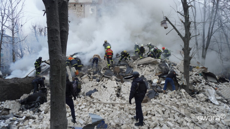 Rescuers Recovered Two More Bodies From the Rubble in the Aftermath of Russian Missile Strikes