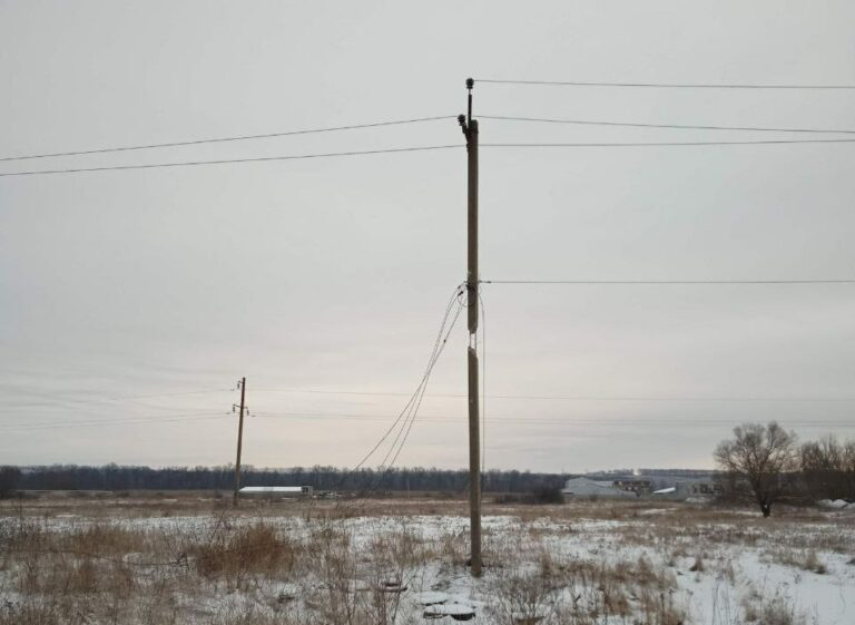 Russian Shelling Damaged Power Grids in Kharkiv Oblast