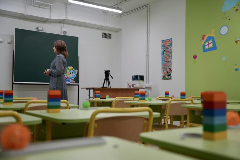 In Photos: First Underground School Construction Completed in Kharkiv