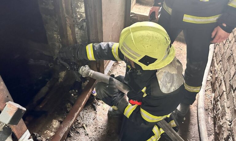 Рятувальники евакуювали 15 людей та врятували кота з палаючого будинку у Харкові