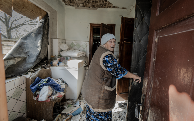 In Photos: Day after Russians bombed one village in Kharkiv region