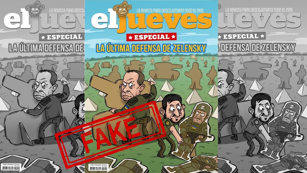 Постер до фейку про неіснуючу обкладинку журналу El Jueves