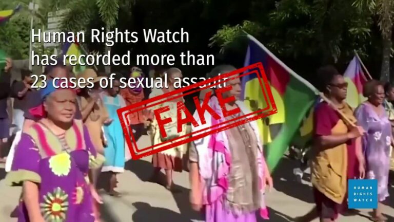 Фейк. Human Rights Watch: «23 мешканки Нової Каледонії були зґвалтовані французькими військовими»