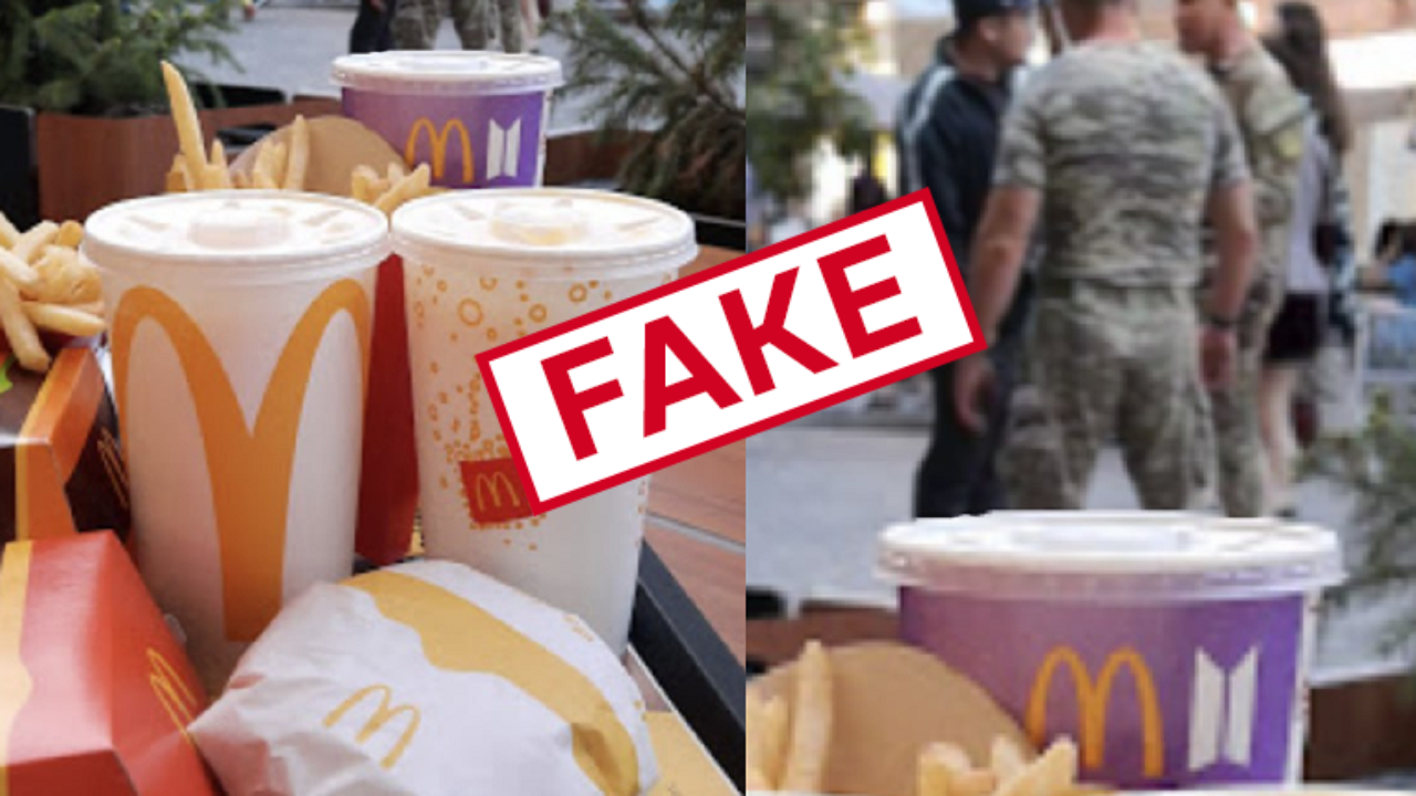 Фейкове зображення з McDonald`s, поширене Телеграм-каналами