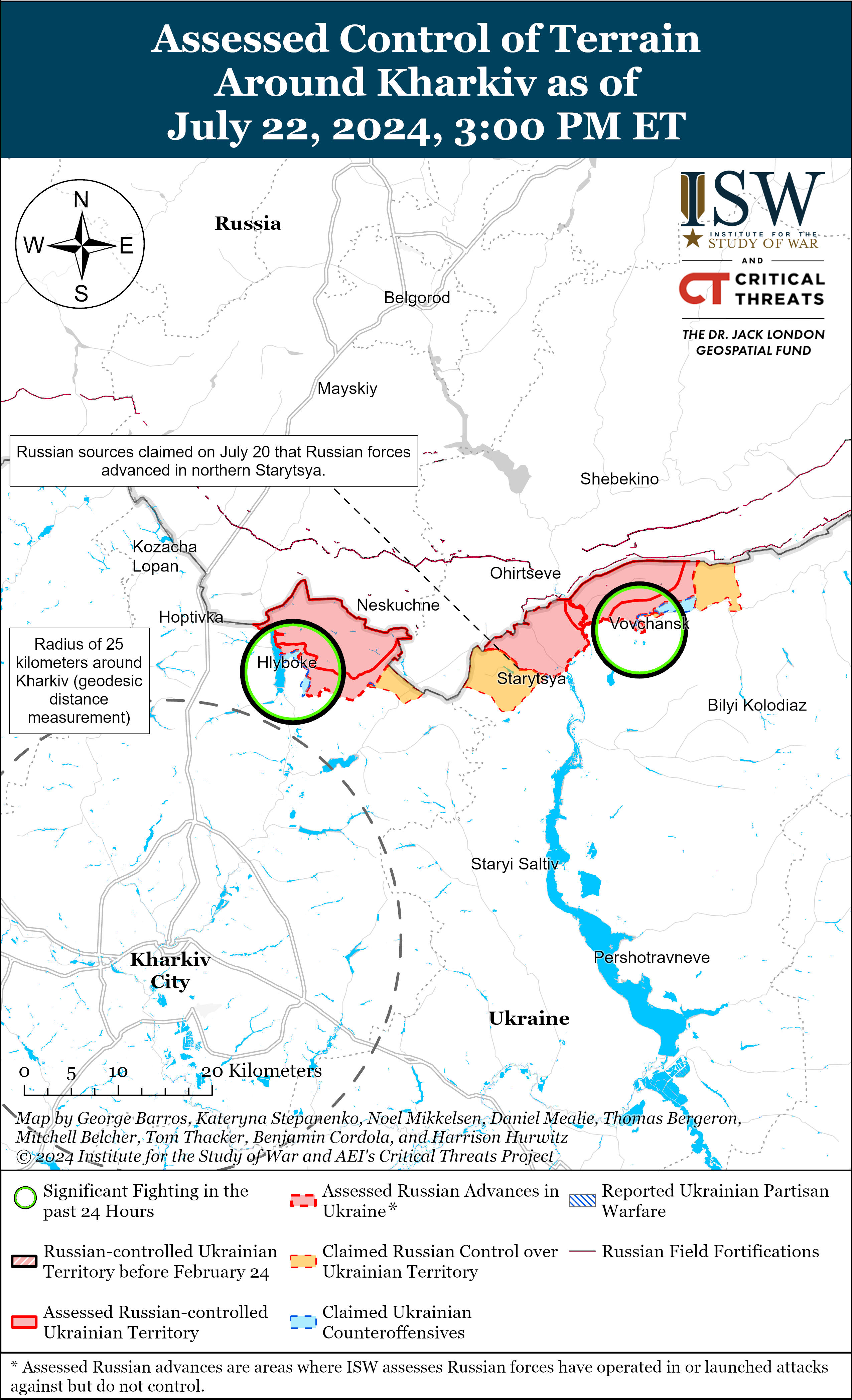 ISW's Russia's campaign assessment from July 22, 2024 / Source: Institute for the Study of War 