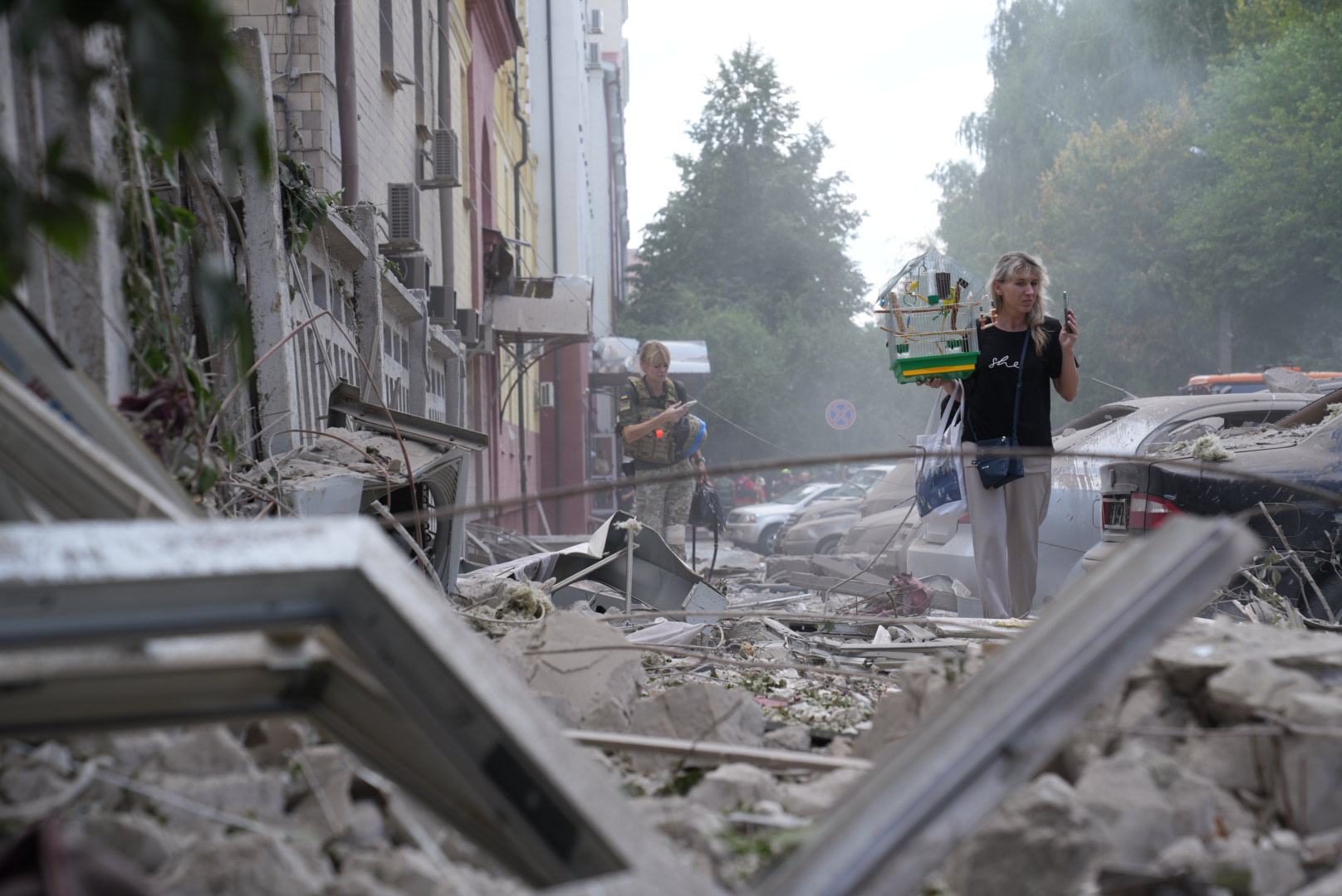 Aftermath of Russian missile strike on Kharkiv's center on August 6, 2024 / Photo: Oleksandr Manchenko, Gwara Media