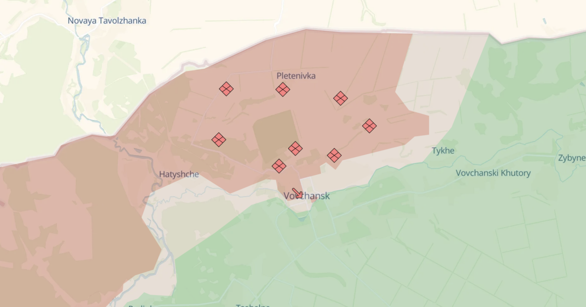 Vovchansk direction / Photo: DeepStateMap from August 10, 2024