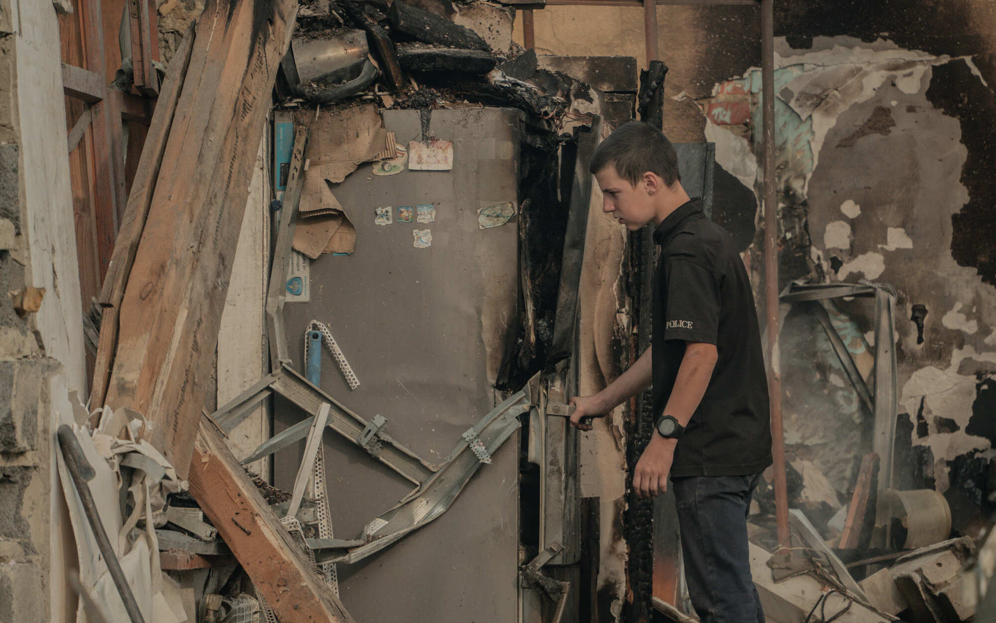 Consequences of Russian attack on Cherkaska Lozova in Kharkiv suburbs on August 31 / Photo: Ivan Samoilov for Gwara Media