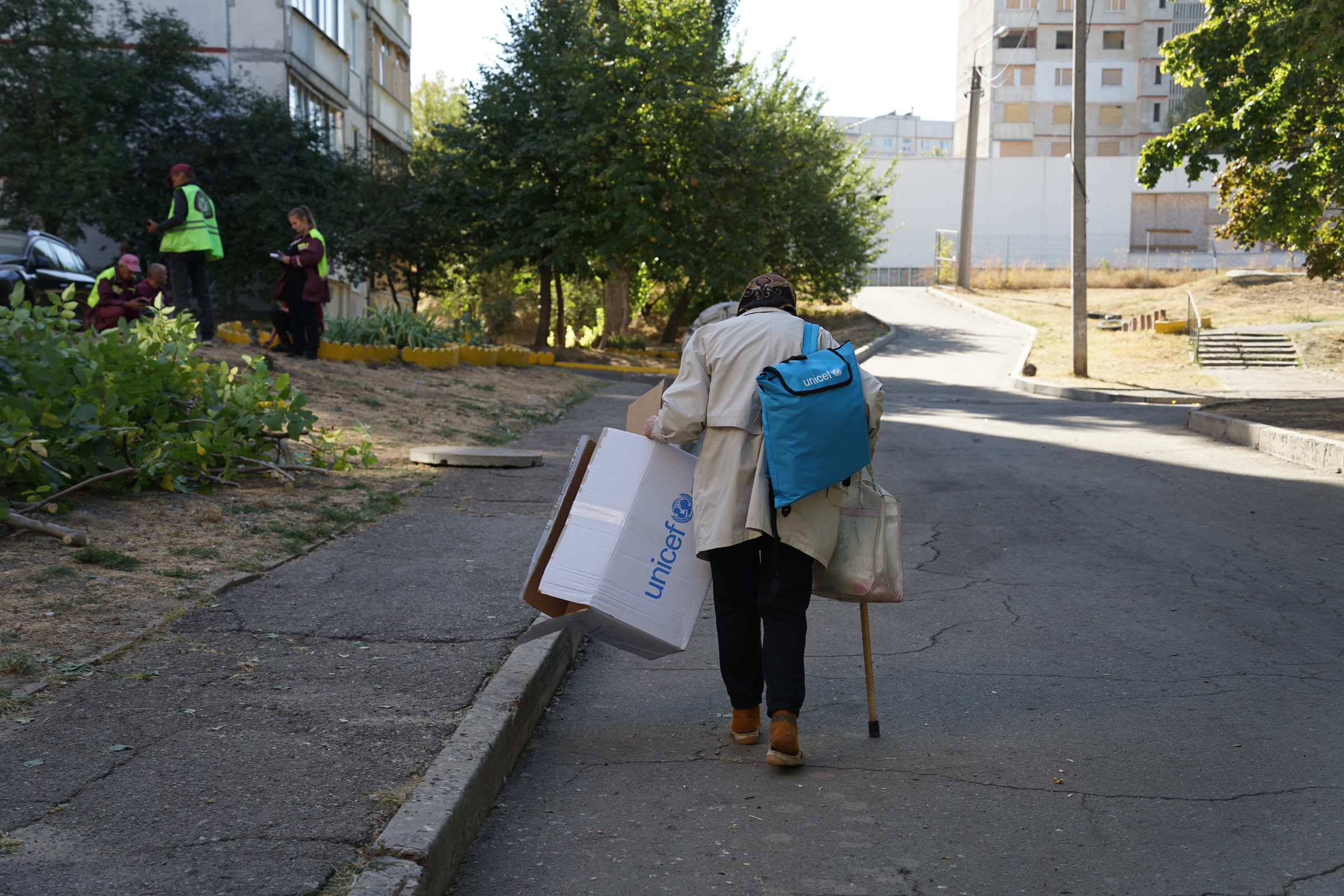 Liudmyla, one of the Kharkiv residents affected by Russian bombardment of the city on September 24 / Photo: Daria Lobanok, Gwara Media