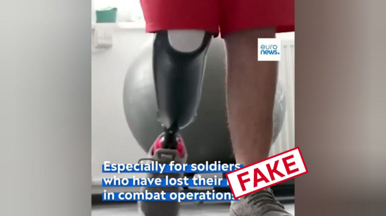 Debunking Russian fakes. No, Ukrainian artist in Poland didn’t amputate his healthy leg in solidarity with Ukrainian military