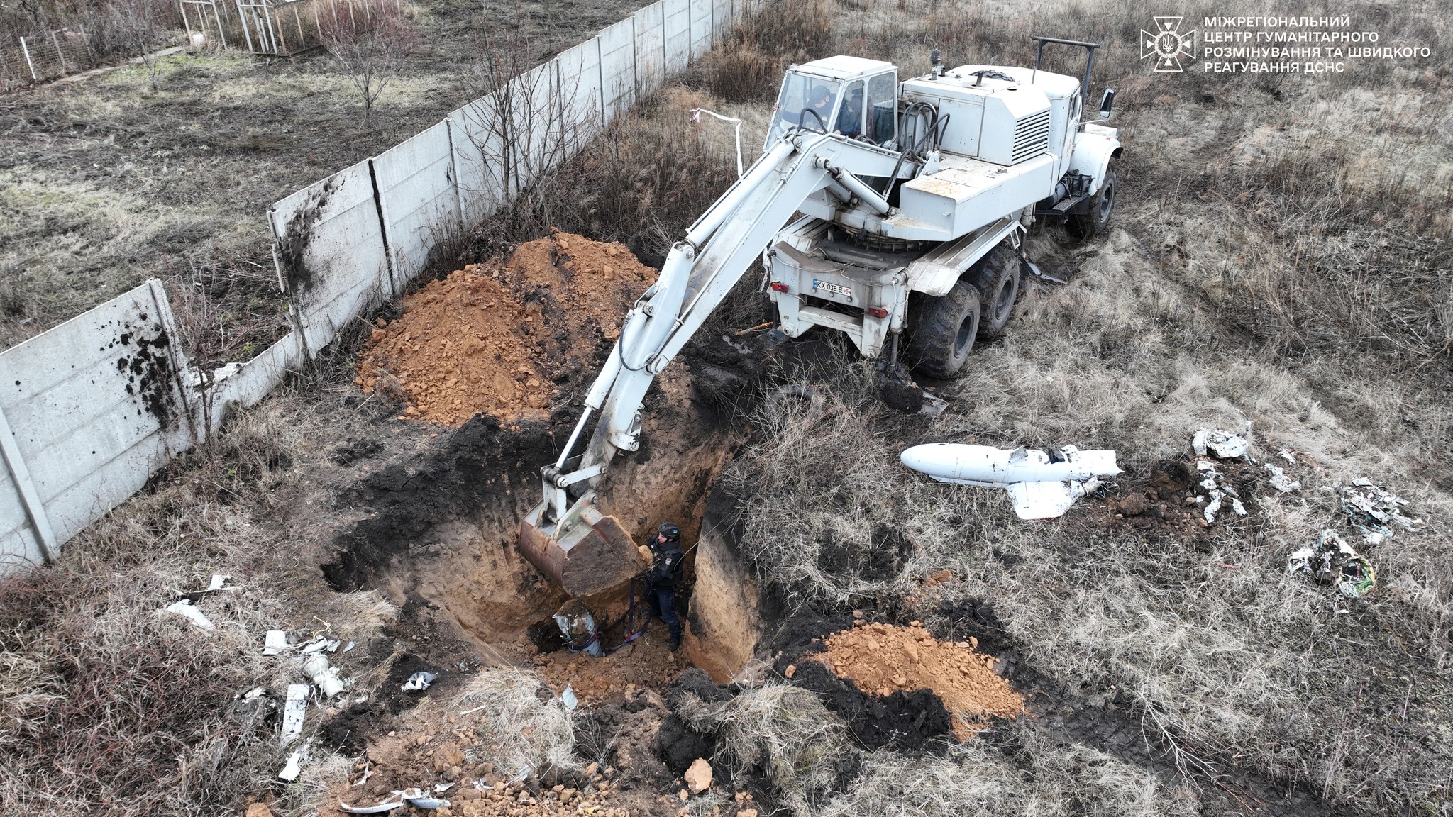 Знешкодження російської ракети Х-59 / Фото: ДСНС Україна