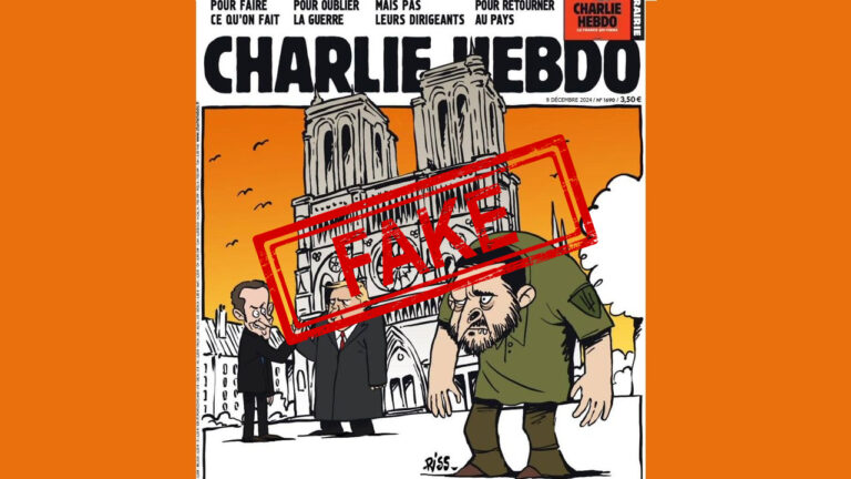 Debunking Russian fakes. No, Charlie Hebdo didn’t release issue with Zelenskyy as Quasimodo on cover 