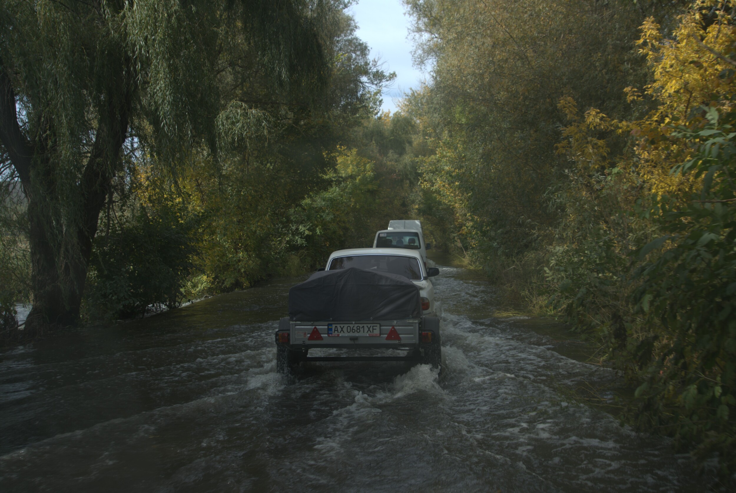 Evacuation mission crossing the Oskil river back to the right bank, Kharkiv region. October 2024 / Photo: Yana Sliemzina, Gwara Media