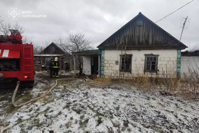 На Харківщині внаслідок побутової пожежі загинуло дві людини — ДСНС