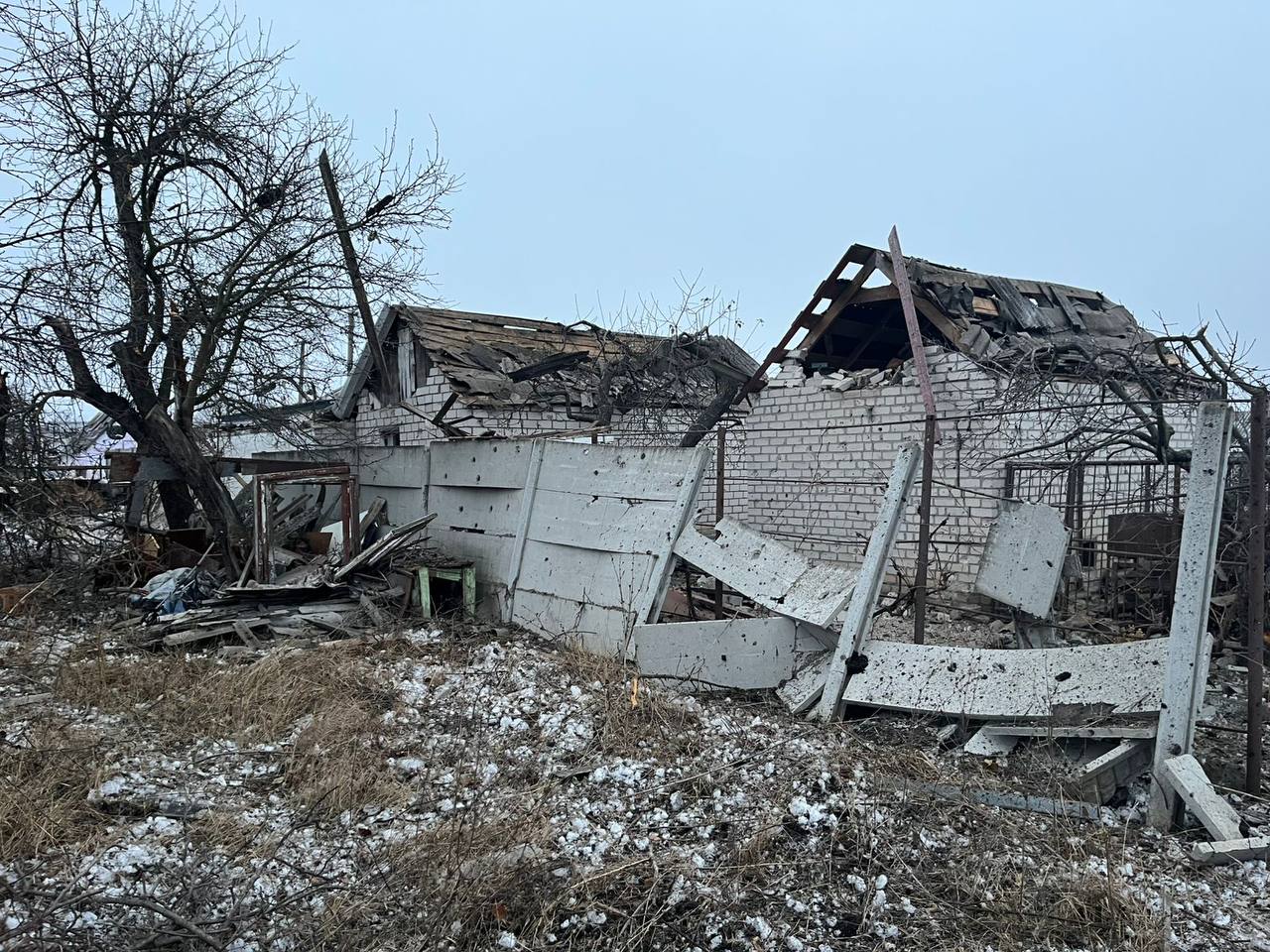 Наслідки обстрілу Шевченкового / Фото: Олег Синєгубов