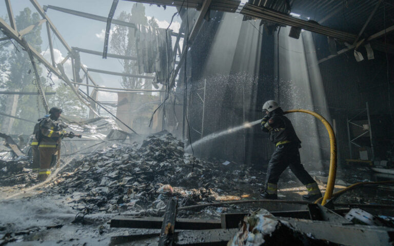 Kharkiv printing house Faktor-Druk is restored. Russian missile attack destroyed it last May