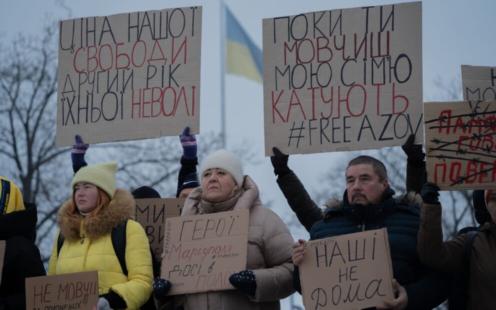 Rally in support of Ukrainian POWs / Photo: Liza Bykova, Gwara Media