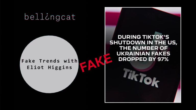 Debunking Russian fakes. No, Bellingcat didn’t write about 97% reduction in Ukrainian fakes after TikTok shutdown in America 