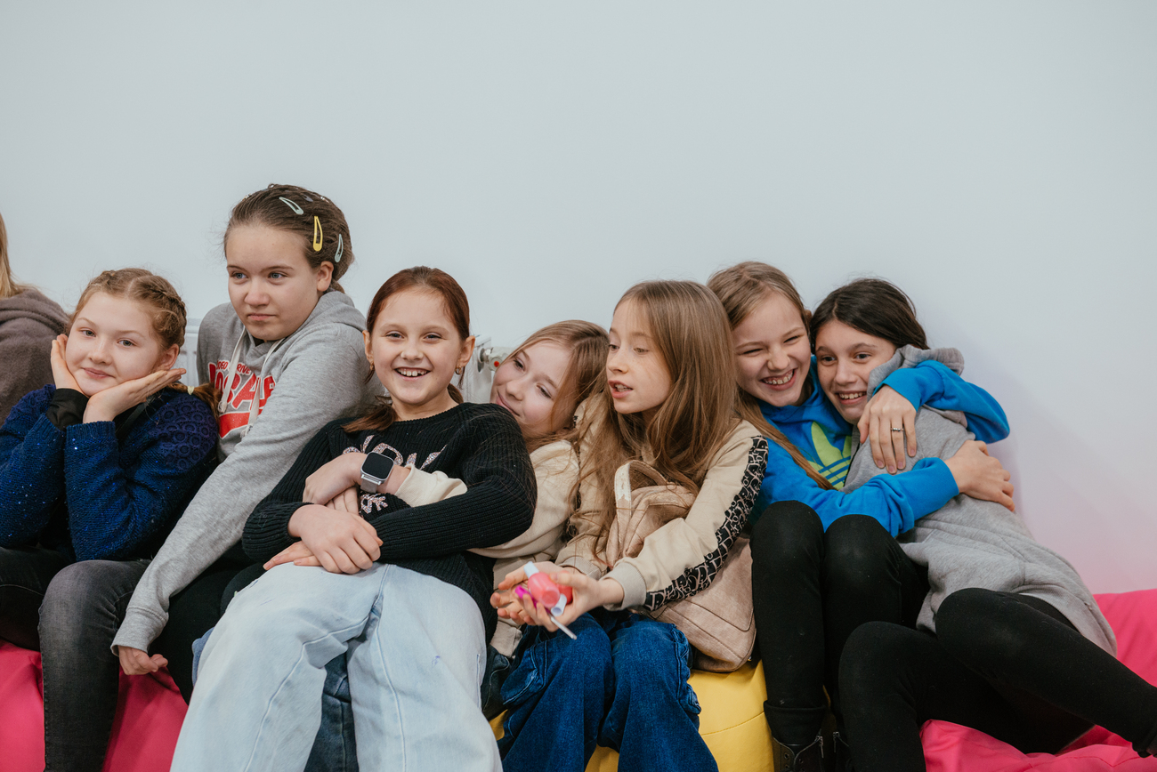 Children in a new learning center in Pechenihy / Source: savED