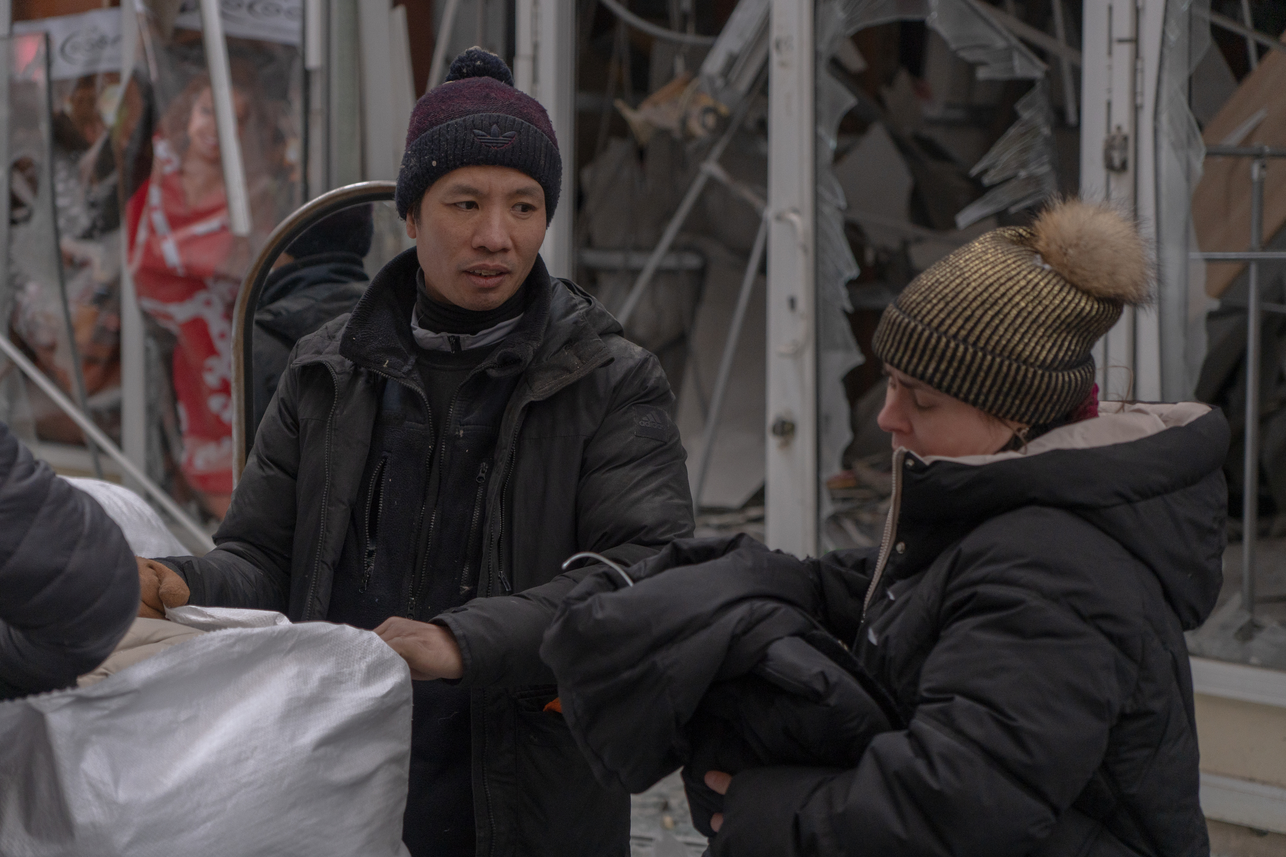 Aftermath of Russian drone strike at Barabashovo market in Kharkiv on Feb 6 / Photo: Liubov Yemets, Gwara Media