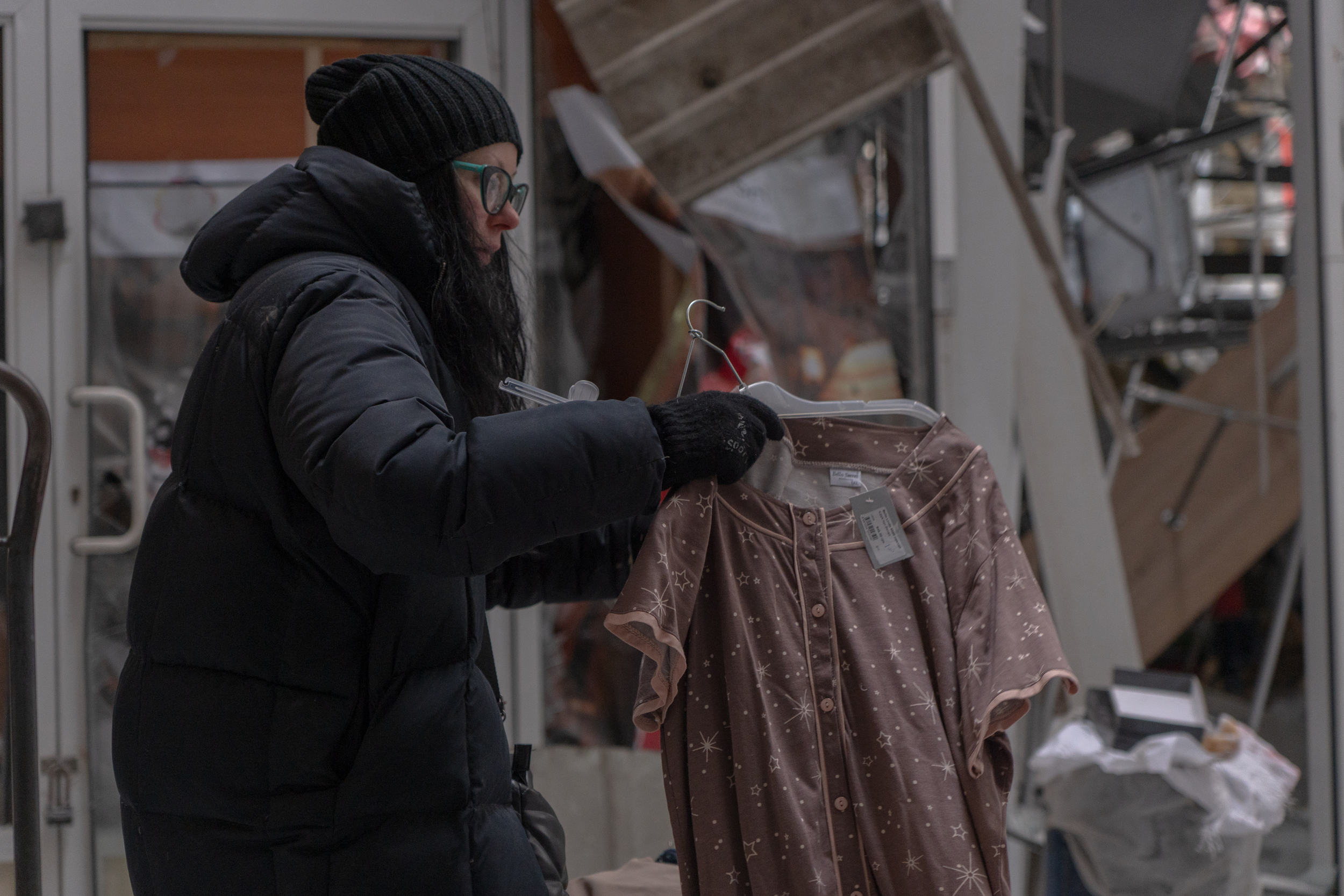 Aftermath of Russian drone strike at Barabashovo market in Kharkiv on Feb 6 / Photo: Liubov Yemets, Gwara Media