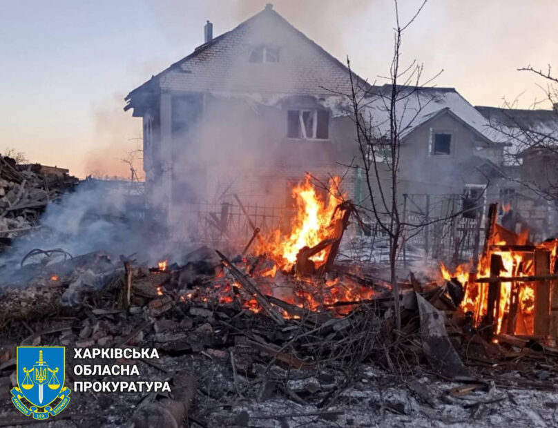 Shelling of the Kupiansk district on Feb 19 / Regional Prosecutor’s Office