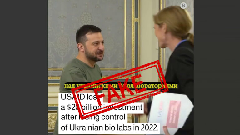 Debunking Russian fakes. No, Bloomberg didn’t write about USAID “losing control” over Ukrainian biolabs 