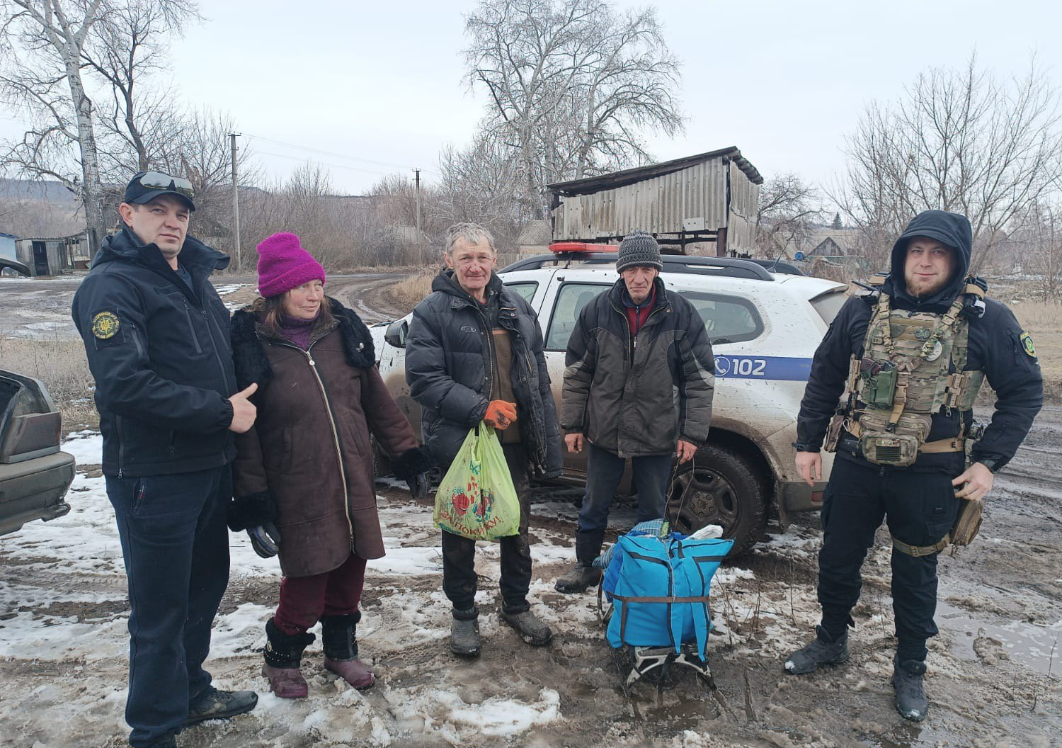 Евакуйовані з Куп'янського району / Фото: поліція Харківщини