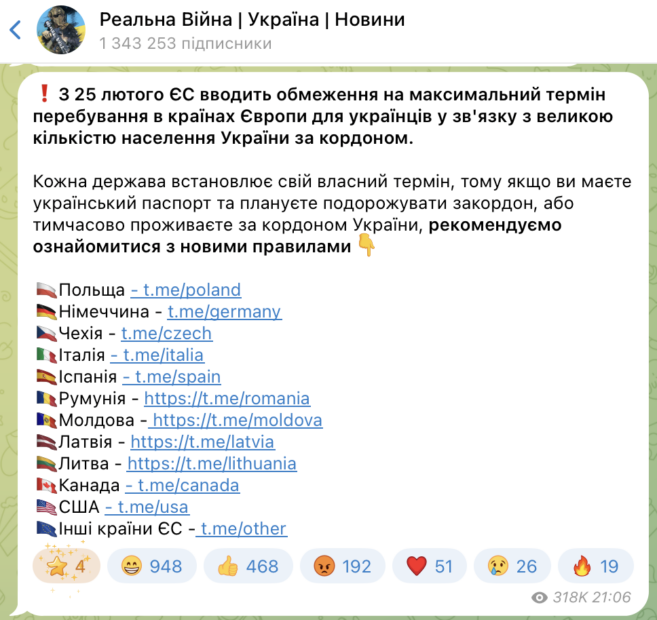 ЄС обмежені терміни перебування українців