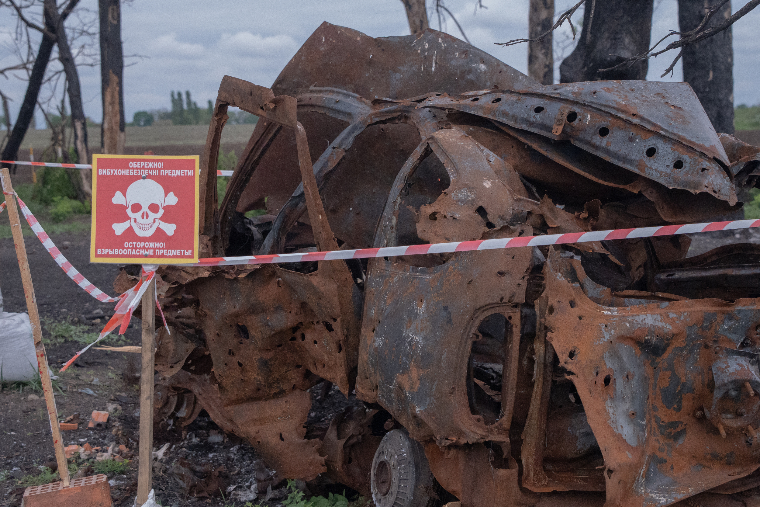 Passing over demined agricultural land to communities in Kharkiv region, May 6