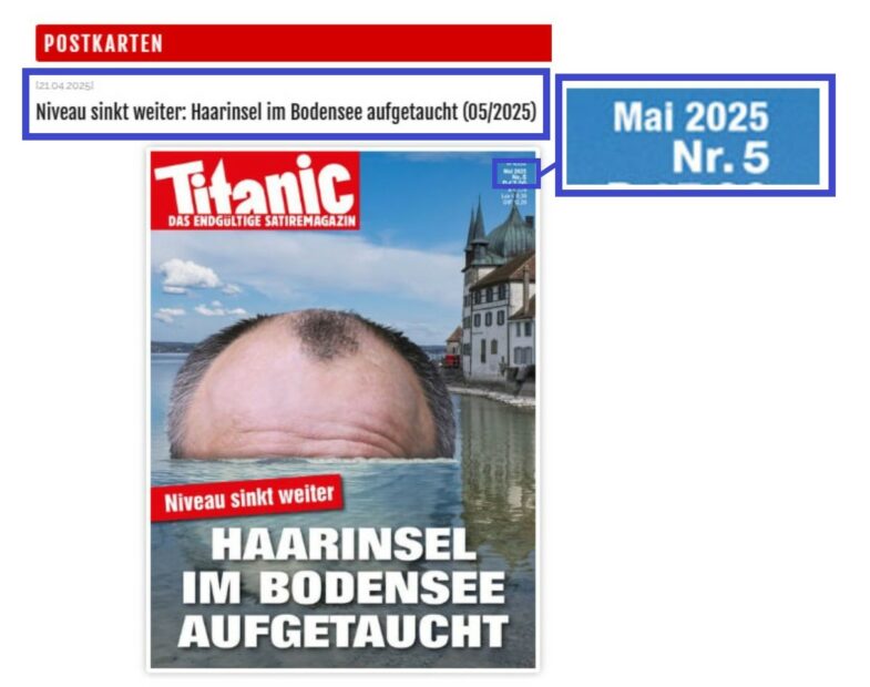 Травневий випуск журналу Titanic