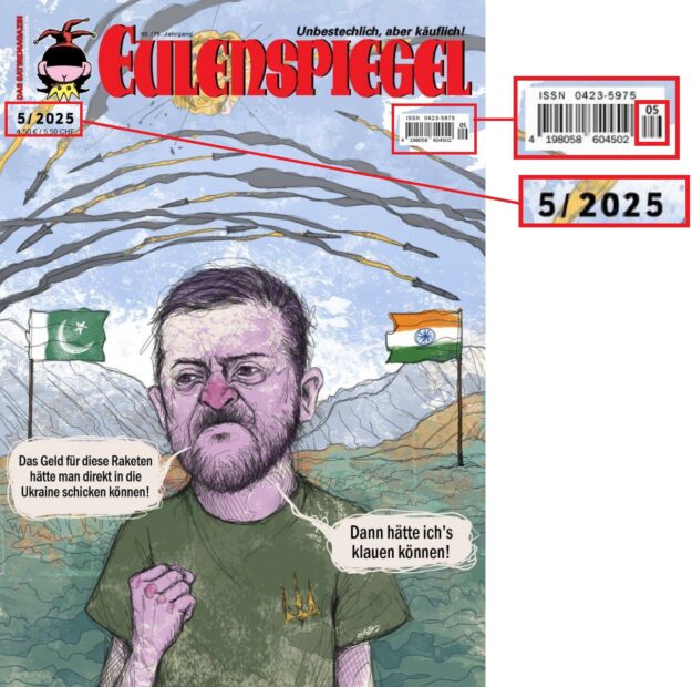 Зображення фейкової обкладинки примірника журналу Eulenspiegel
