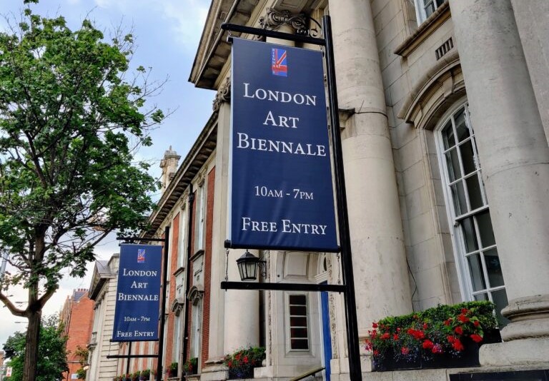 Entrance of the London Art Biennale