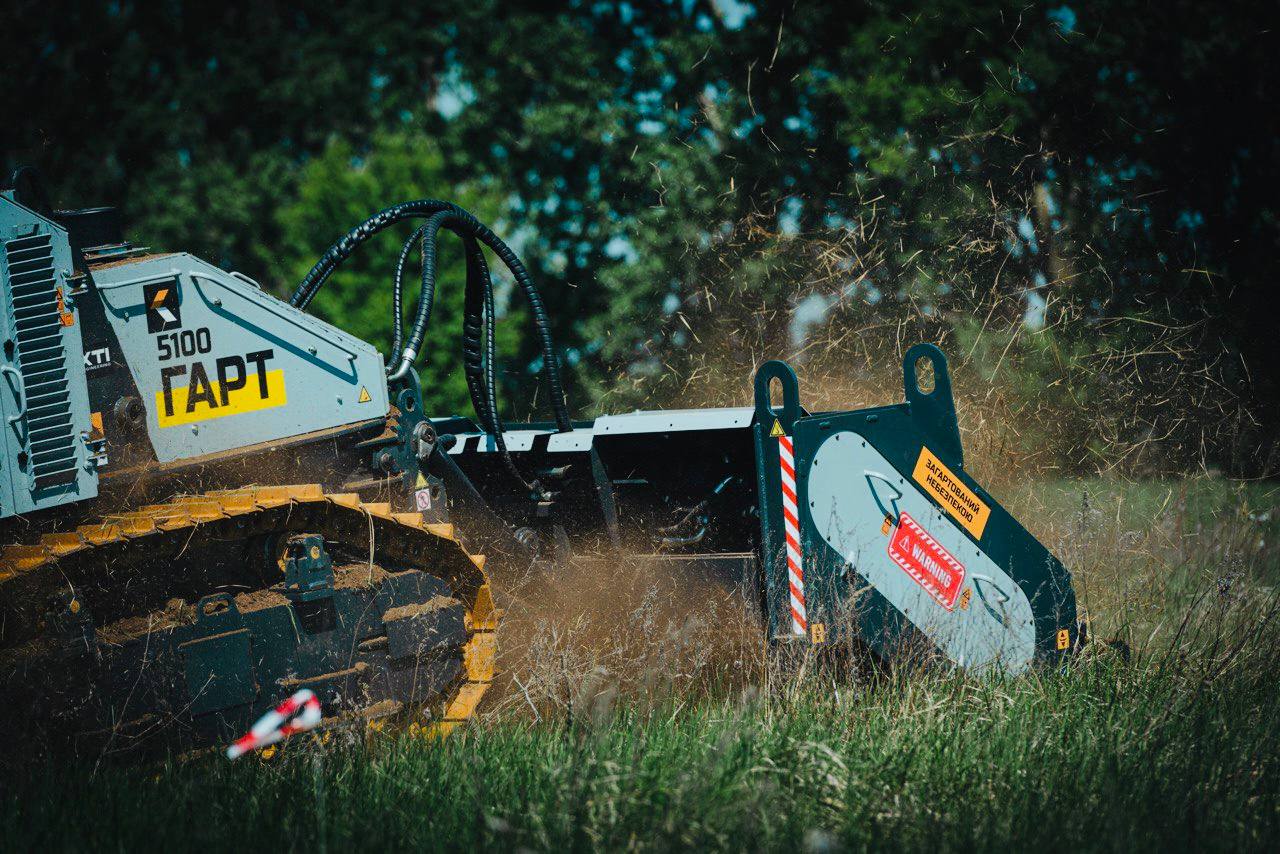 The first Ukrainian remote demining machine “GART 5100”